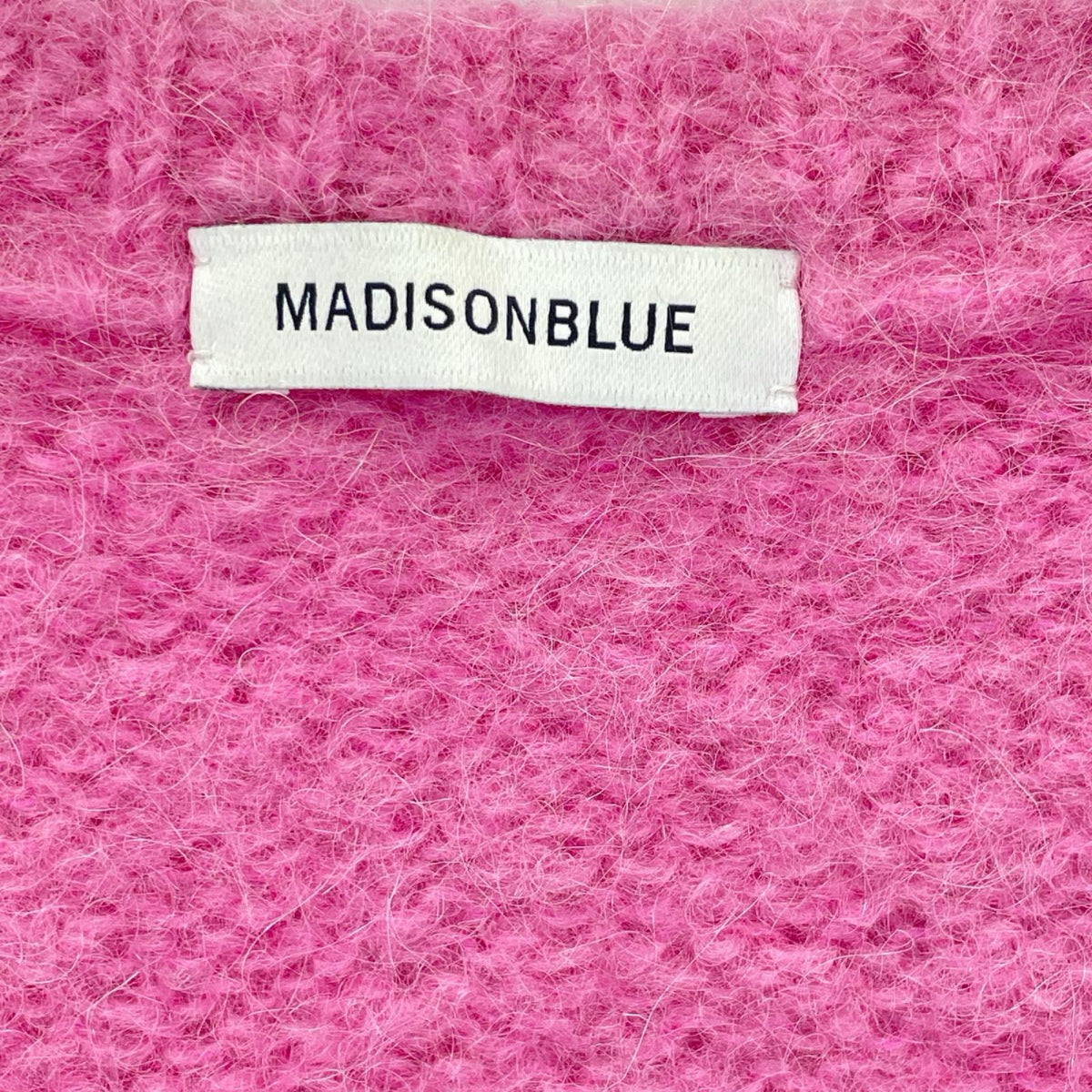MADISON BLUE マディソンブルー MB224-8016 ピンク アルパカ混 パールボタン モヘヤニットカーディガン トップス