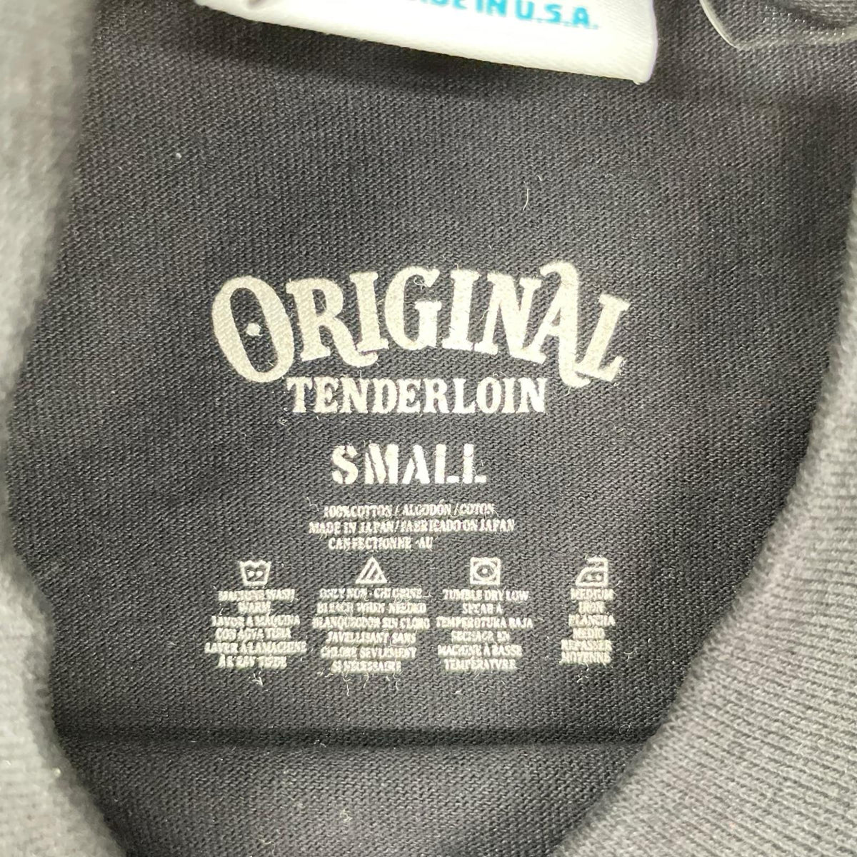 TENDERLOIN テンダーロイン ×PRO CLUB ブラック×ホワイト コットン ボルネオスカル/フランケンフェイス プリントカットソー トップス