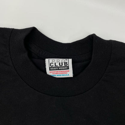 TENDERLOIN テンダーロイン ×PRO CLUB ブラック×ホワイト コットン ボルネオスカル/フランケンフェイス プリントカットソー トップス