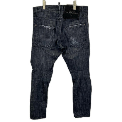 DSQUARED2 ディースクエアード 23年製 S74LB1226 ブラック ボタンフライ TIDY BIKER JEANデニムパンツ ボトムス