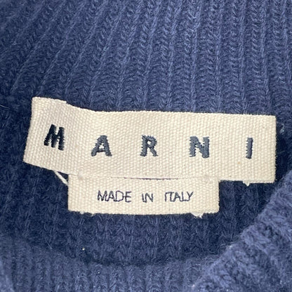 MARNI マルニ DVMG0009A0 ネイビー ウール ローゲージモックネックニットベスト ベスト
