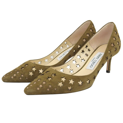 Suede ROMY Star Pumps Khaki 36 Women's Shoes
