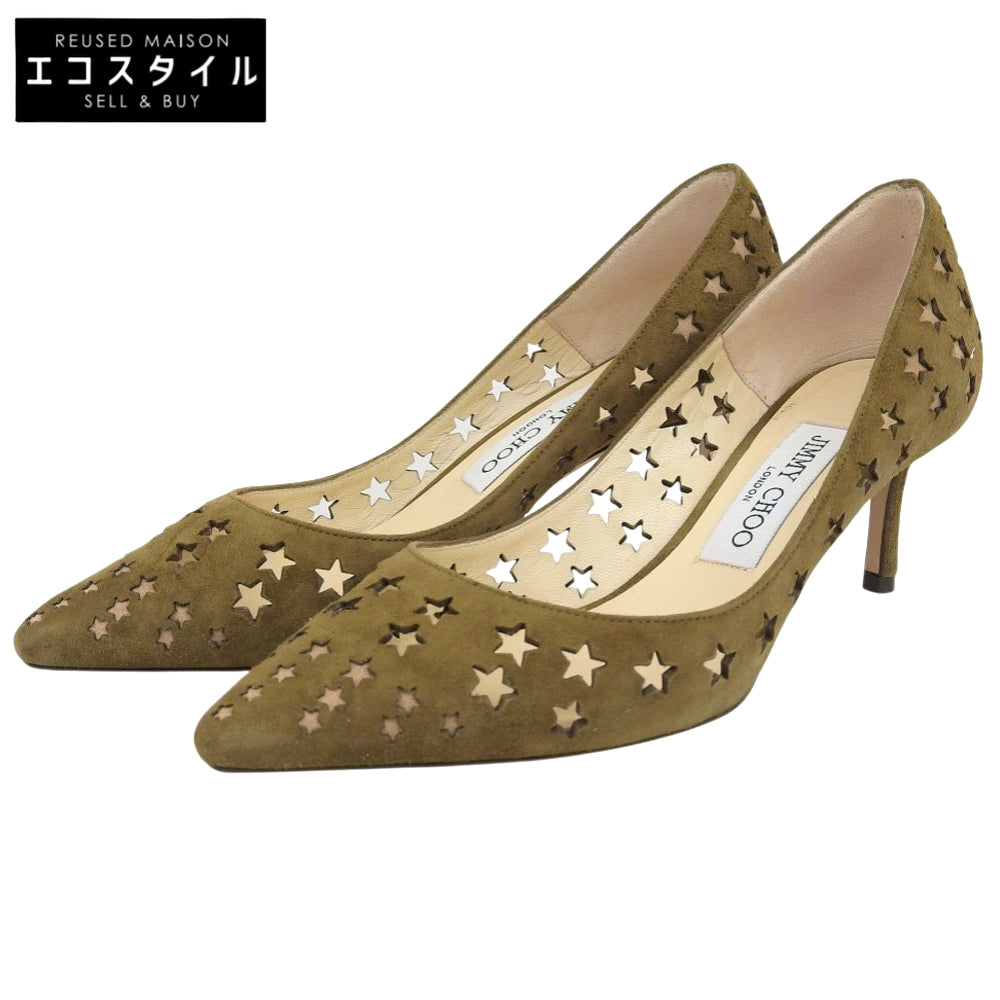 Suede ROMY Star Pumps Khaki 36 Women's Shoes