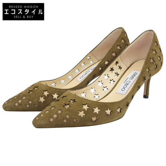Suede ROMY Star Pumps Khaki 36 Women's Shoes