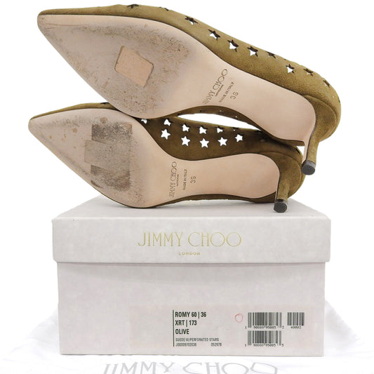 Suede ROMY Star Pumps Khaki 36 Women's Shoes