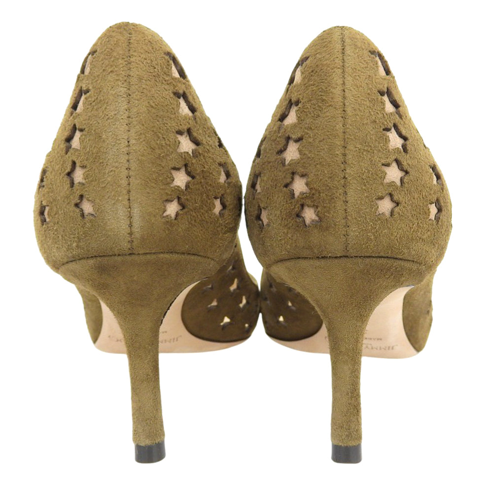 Suede ROMY Star Pumps Khaki 36 Women's Shoes
