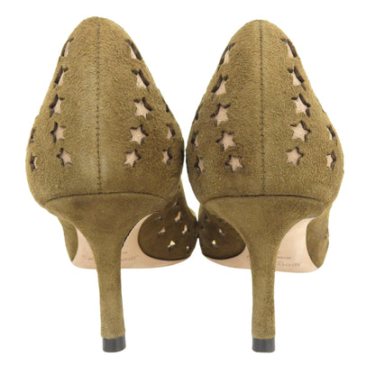 Suede ROMY Star Pumps Khaki 36 Women's Shoes