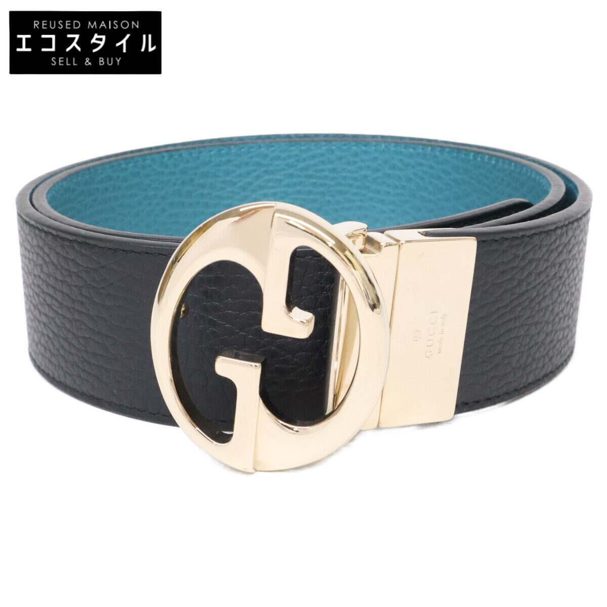 GUCCI グッチ 450000 CAO2G GGバックル リバーシブル レザー ベルト