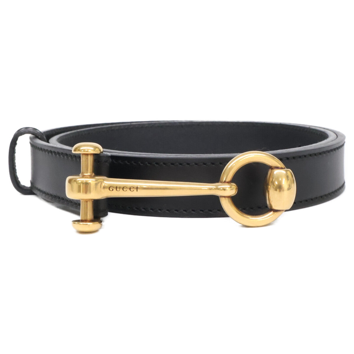GUCCI グッチ 【美品】309898 1476 ホースビット レザー ベルト