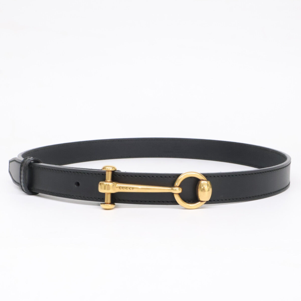 GUCCI グッチ 【美品】309898 1476 ホースビット レザー ベルト