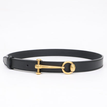 GUCCI グッチ 【美品】309898 1476 ホースビット レザー ベルト