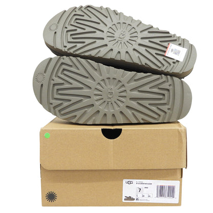 UGG アグ 新品同様 ゴールデンスター グリーム スエード サンダル レディース チャコールグレー 24cm 1175122 シューズ