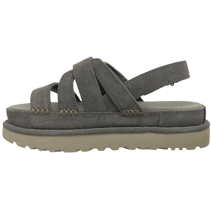UGG アグ 新品同様 ゴールデンスター グリーム スエード サンダル レディース チャコールグレー 24cm 1175122 シューズ