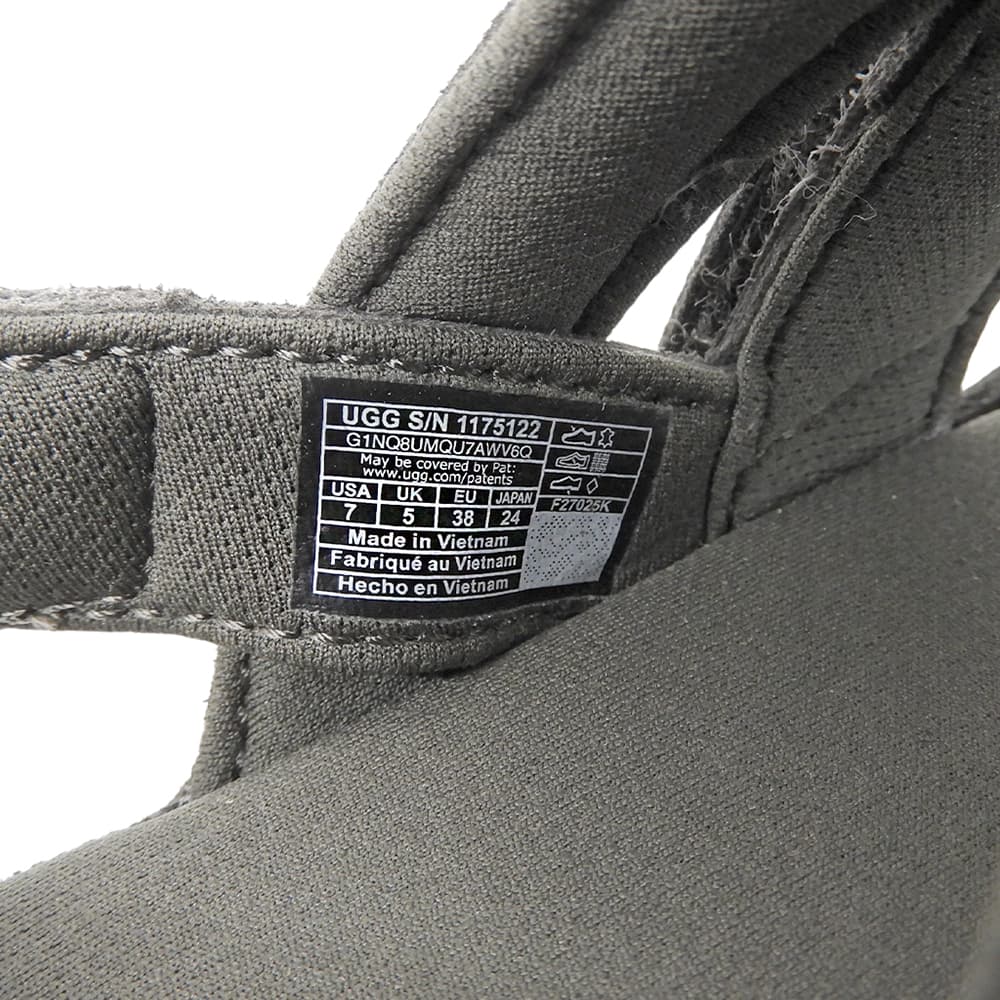 UGG アグ 新品同様 ゴールデンスター グリーム スエード サンダル レディース チャコールグレー 24cm 1175122 シューズ