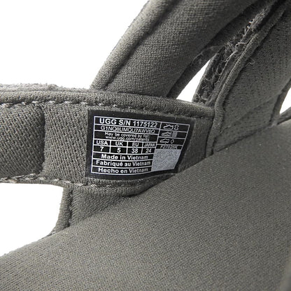 UGG アグ 新品同様 ゴールデンスター グリーム スエード サンダル レディース チャコールグレー 24cm 1175122 シューズ