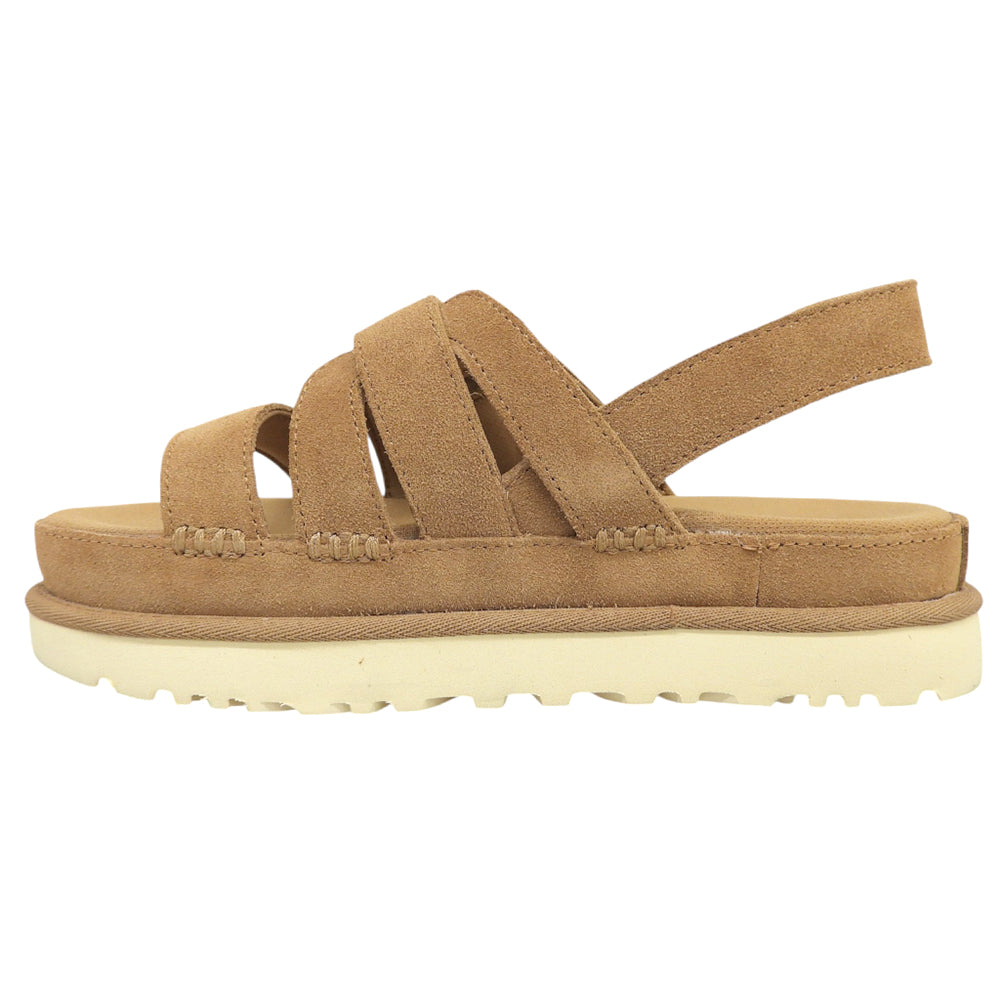 UGG アグ 新品同様 ゴールデンスター グリーム スエード サンダル シューズ レディース ブラウン 24cm 1175122 シューズ