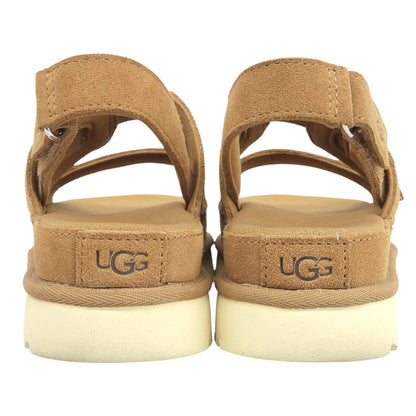UGG アグ 新品同様 ゴールデンスター グリーム スエード サンダル シューズ レディース ブラウン 24cm 1175122 シューズ