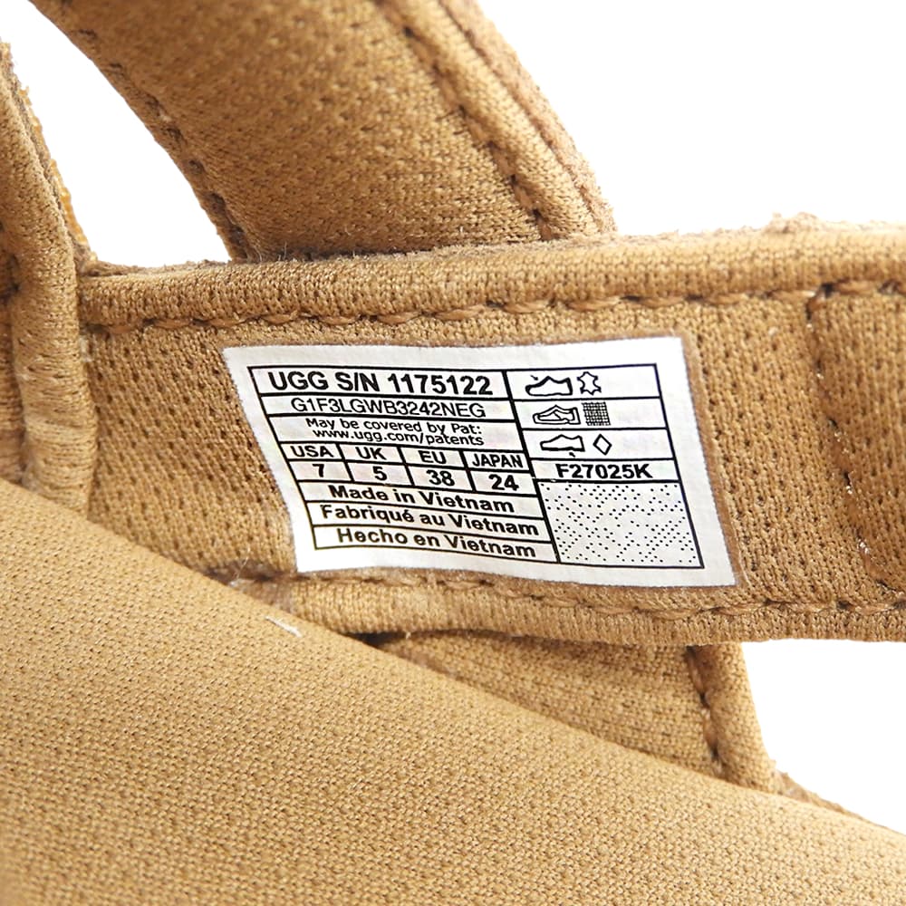 UGG アグ 新品同様 ゴールデンスター グリーム スエード サンダル シューズ レディース ブラウン 24cm 1175122 シューズ