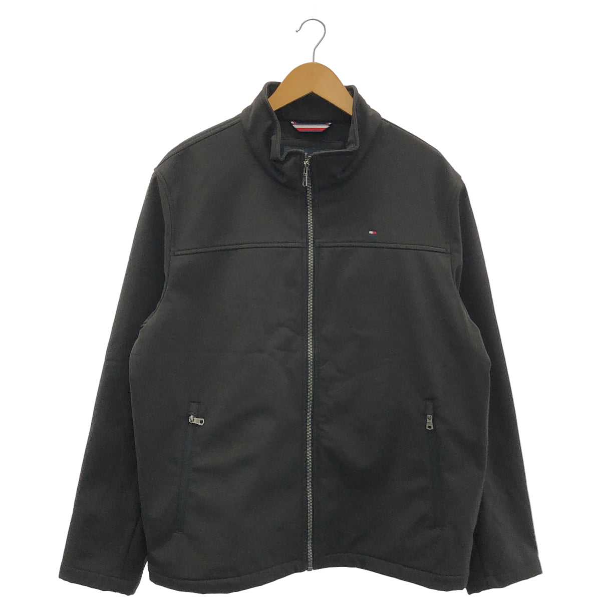 TOMMYHILFIGER トミーヒルフィガー 155AP287 ブラック スタンドカラー ジャケット トップス