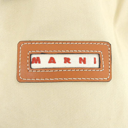 MARNI マルニ 美品 レオパート スモール バケットバッグ 巾着付き ショルダーバッグ レディース ブラウン 23AW ショルダーバッグ