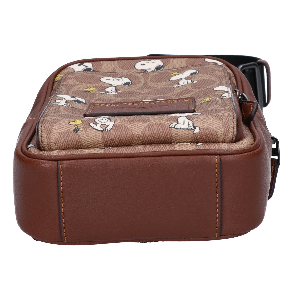 COACH コーチ x PEANUTS ピーナッツ 【美品】CBK47 レーサー シグネチャーキャンバス スヌーピープリント スリングパック ボディバッグ