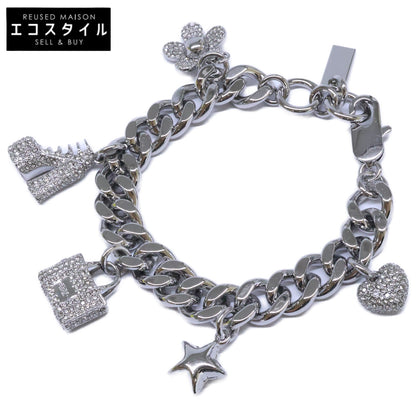MARC JACOBS マーク ジェイコブス 【美品】2R3JBR001J81-059 THE PAVE MINI ICON CHARM BRACELET ミニ アイコン パヴェ チャーム ブレスレット