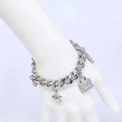 MARC JACOBS マーク ジェイコブス 【美品】2R3JBR001J81-059 THE PAVE MINI ICON CHARM BRACELET ミニ アイコン パヴェ チャーム ブレスレット