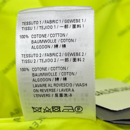 BALENCIAGA バレンシアガ 20年 ネオンイエロー コットン ロゴプリント シャツ トップス