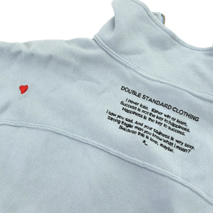 Champion チャンピオン ×ダブルスタンダード ライトブルー ハーフジップ トレーナー トップス