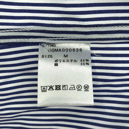 GEORGE'S ジョージズ GGMA000636 ブルー ストライプ ビッグシャツ トップス