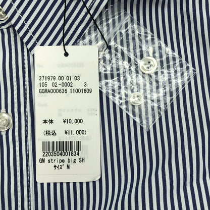 GEORGE'S ジョージズ GGMA000636 ブルー ストライプ ビッグシャツ トップス