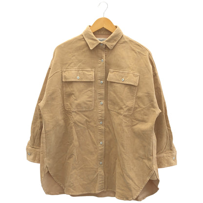 Healthy DENIM ヘルシーデニム ベージュ コーデュロイ シャツ トップス