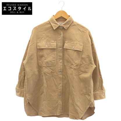 Healthy DENIM ヘルシーデニム ベージュ コーデュロイ シャツ トップス