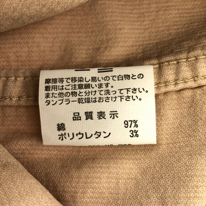 Healthy DENIM ヘルシーデニム ベージュ コーデュロイ シャツ トップス
