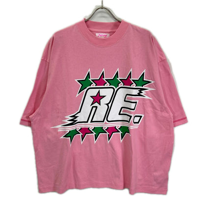 RE. アールイードット ピンク コットン Tシャツ トップス