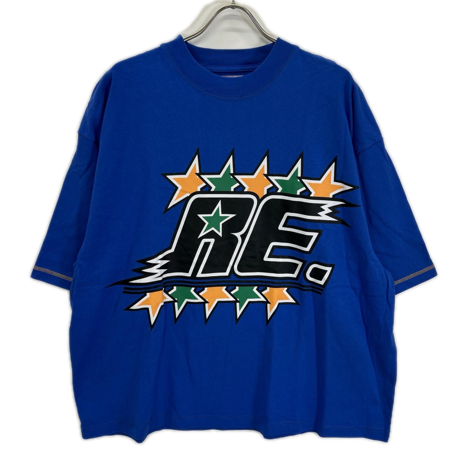 RE. アールイードット ブルー コットン Tシャツ トップス