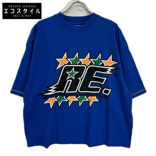RE. アールイードット ブルー コットン Tシャツ トップス