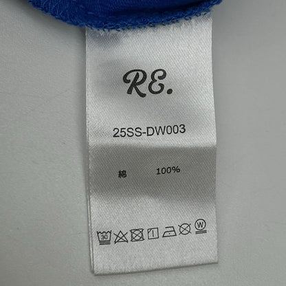 RE. アールイードット ブルー コットン Tシャツ トップス