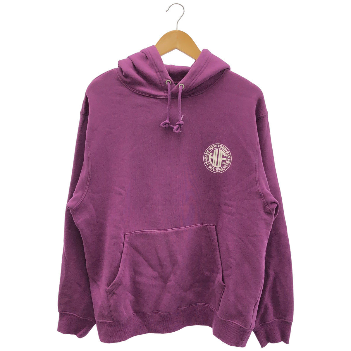 HUF ハフ パープル コットン プルオーバー パーカー トップス