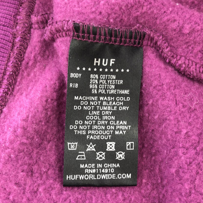 HUF ハフ パープル コットン プルオーバー パーカー トップス