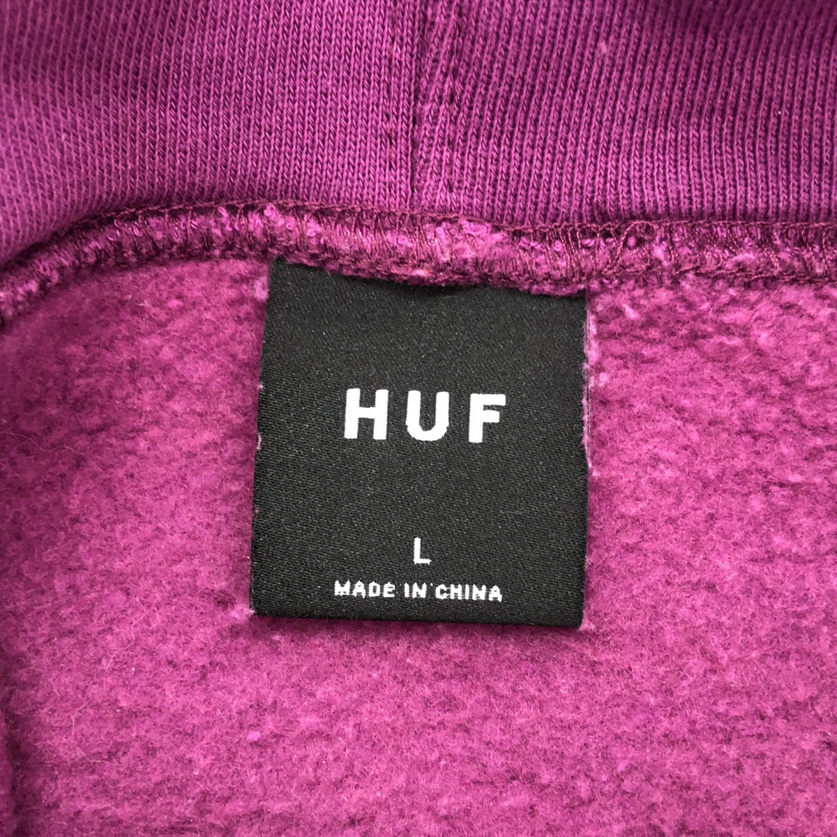 HUF ハフ パープル コットン プルオーバー パーカー トップス
