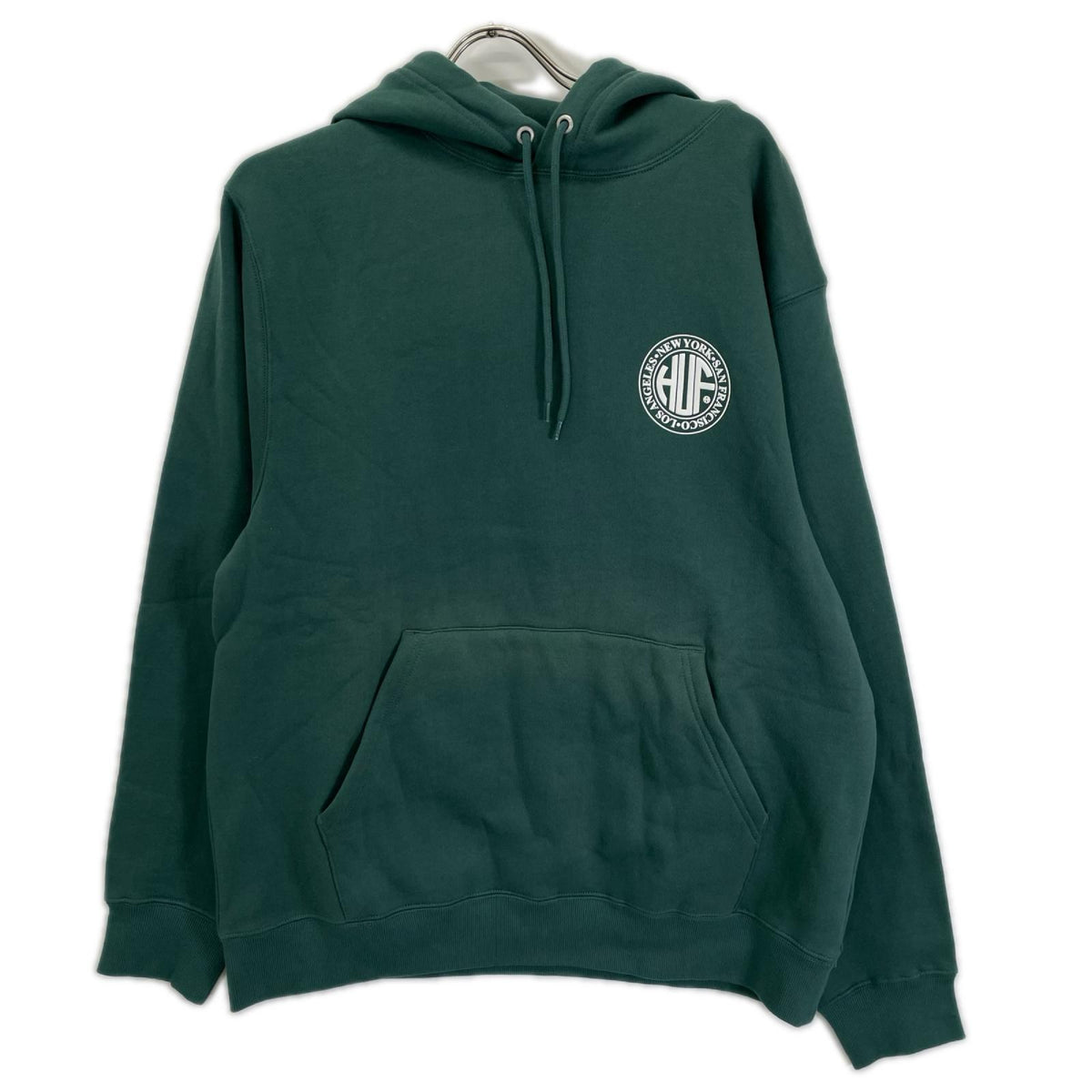 HUF ハフ グリーン コットン プルオーバー パーカー トップス