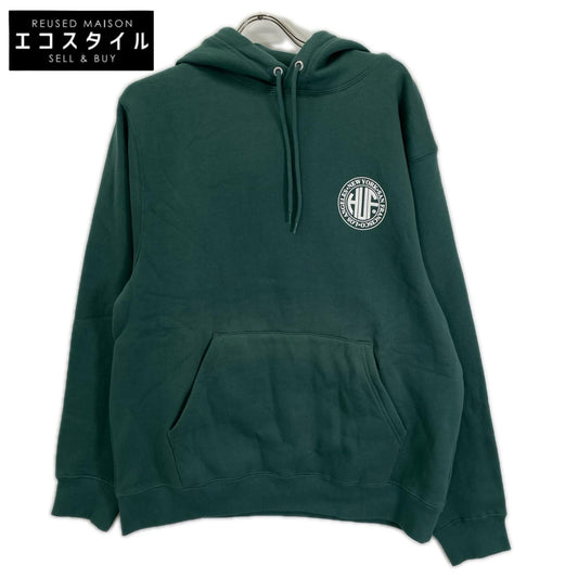 HUF ハフ グリーン コットン プルオーバー パーカー トップス