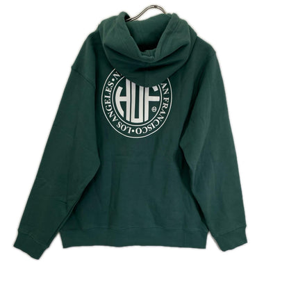 HUF ハフ グリーン コットン プルオーバー パーカー トップス