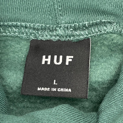 HUF ハフ グリーン コットン プルオーバー パーカー トップス