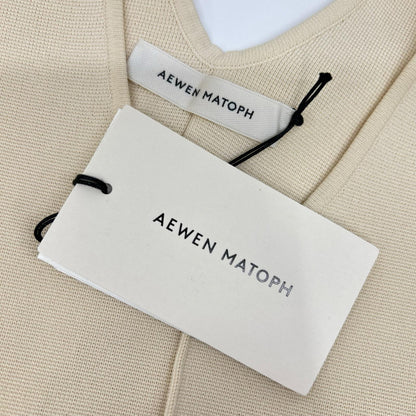 AEWEN MATOPH イウエン マトフ 8726-183-0049-0350 アイボリー ニットジャンスカート ワンピース