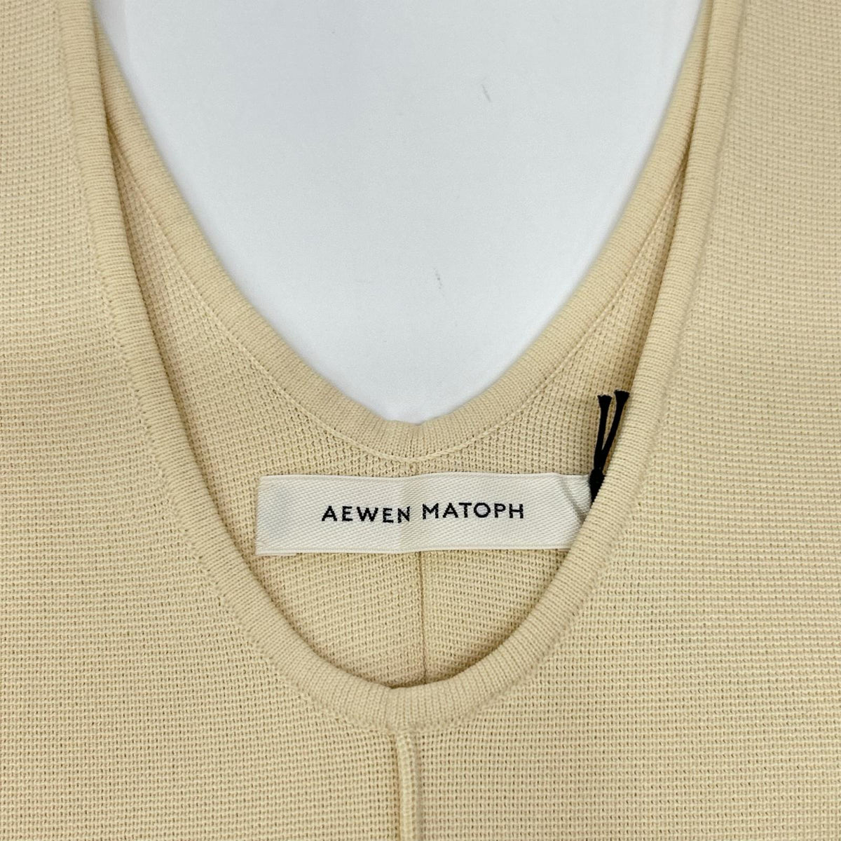 AEWEN MATOPH イウエン マトフ 8726-183-0049-0350 アイボリー ニットジャンスカート ワンピース