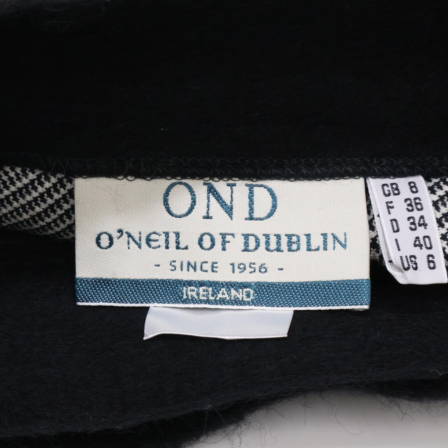 O’Neil of Dublin オニール オブ ダブリン B12738W グレー ウール グレンチェック 切り替えベルトミニスカート スカート 36 レディース
