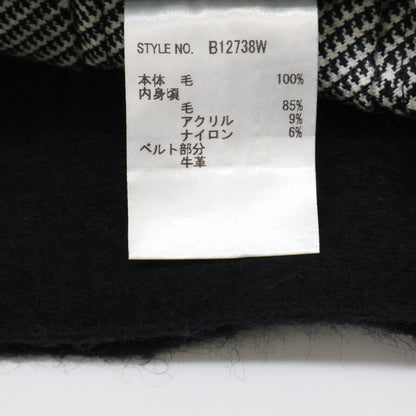 O’Neil of Dublin オニール オブ ダブリン B12738W グレー ウール グレンチェック 切り替えベルトミニスカート スカート 36 レディース