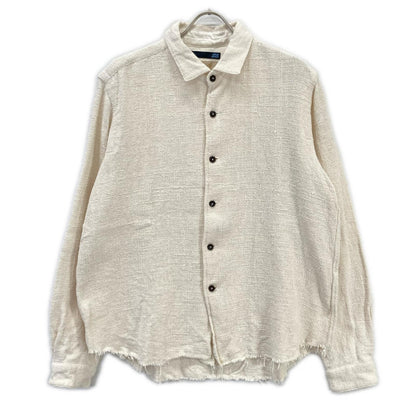 163SH10 ﾎﾜｲﾄ ｺｯﾄﾝ ｼｬﾂｼﾞｬｹｯﾄ ジャケット L